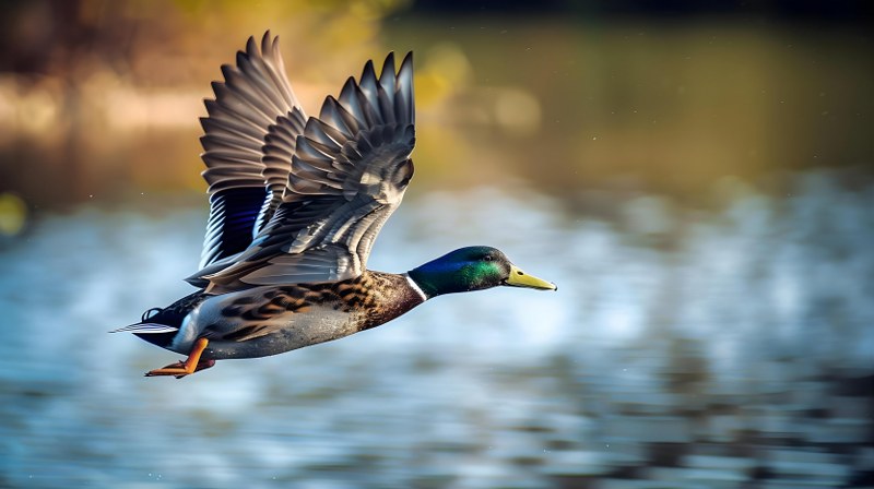 Waterfowl Flying